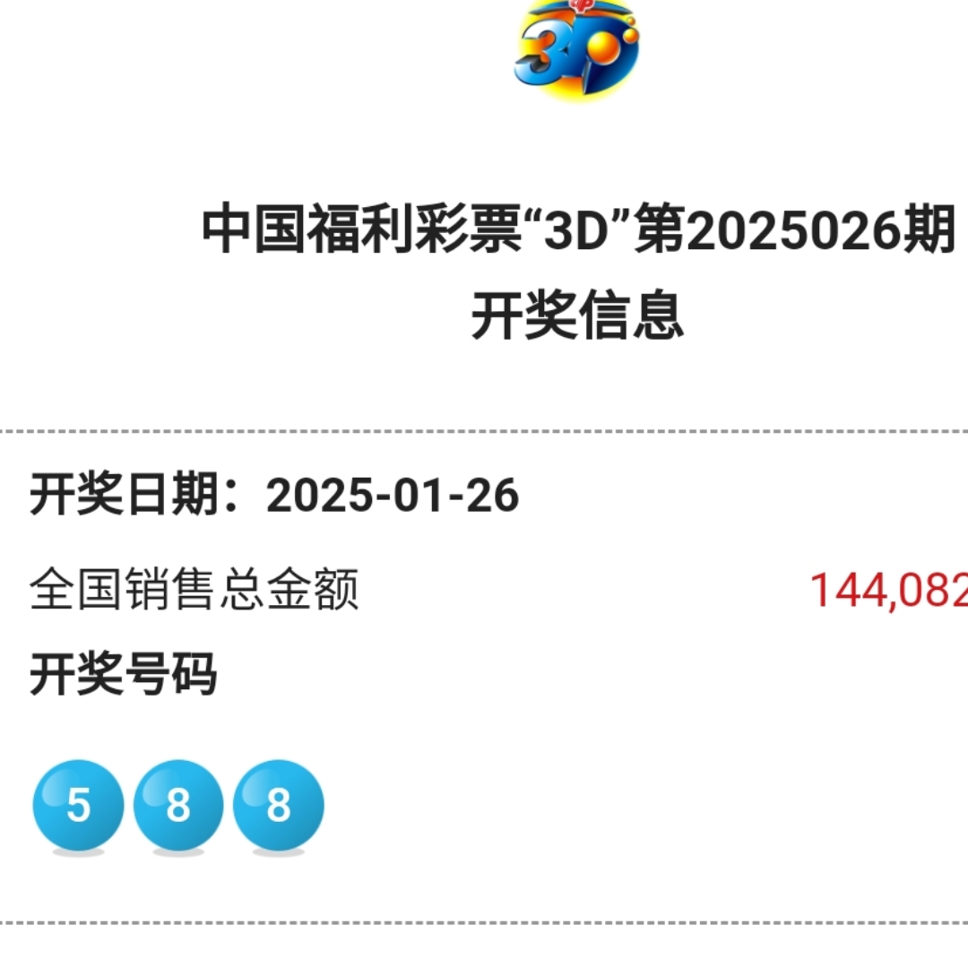 3D开奖结果号码最新-第2张图片