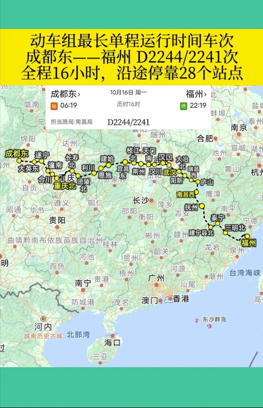 动车组时刻表动车组时刻表解析