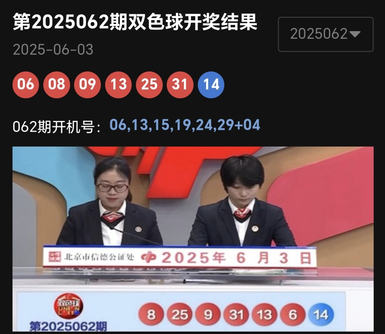 双色球开奖结果揭晓-第1张图片