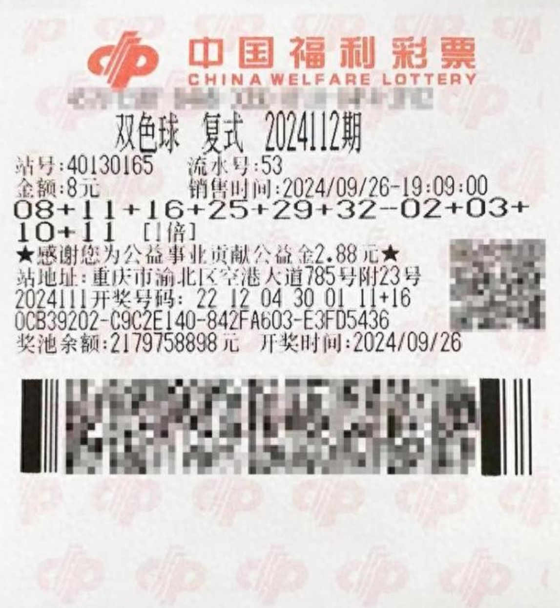 双色球2024100期开奖结果揭晓-第2张图片