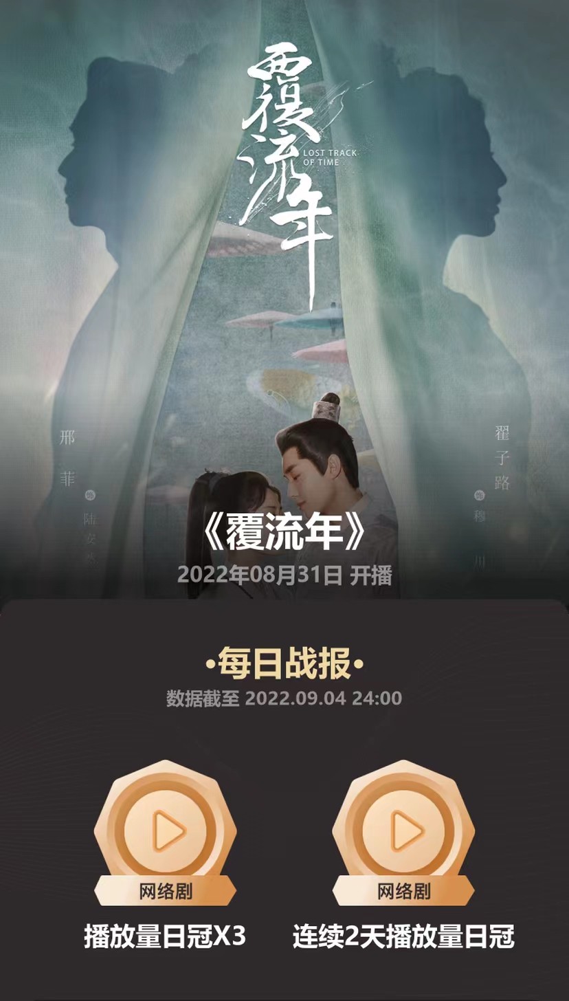 覆流年什么时候播出的覆流年，播出时间揭晓