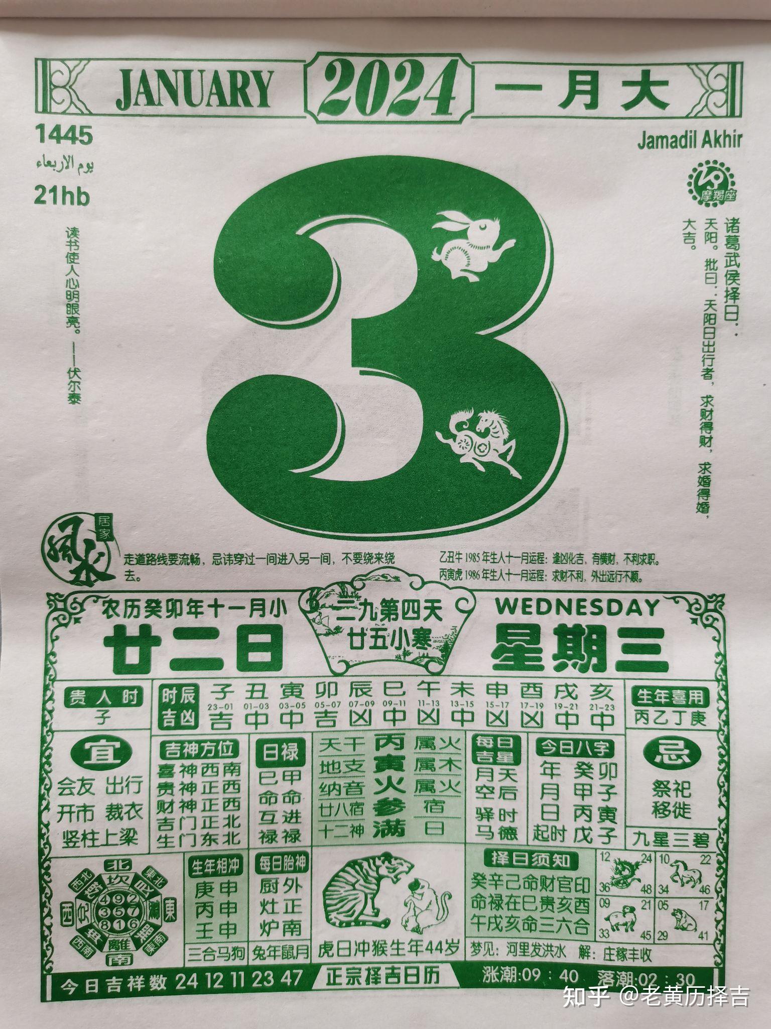 2024老黄历查询，解读未来一年的运势与宜忌-第3张图片
