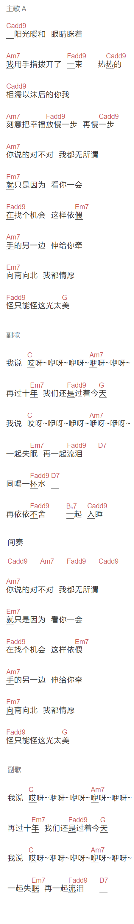 打工行吉他谱c调打工行吉他谱-第1张图片