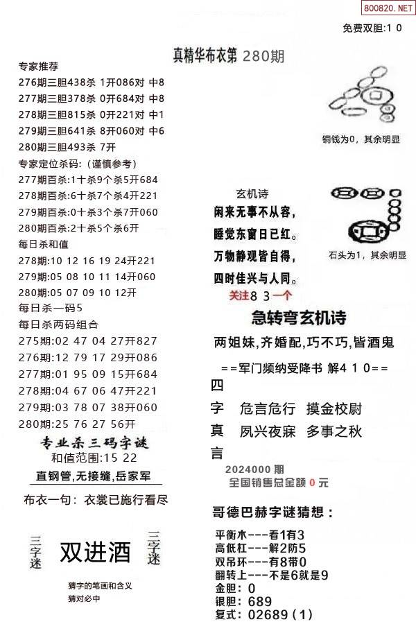 2024精华版布衣图全图2024精华版布衣图全图解析-第2张图片